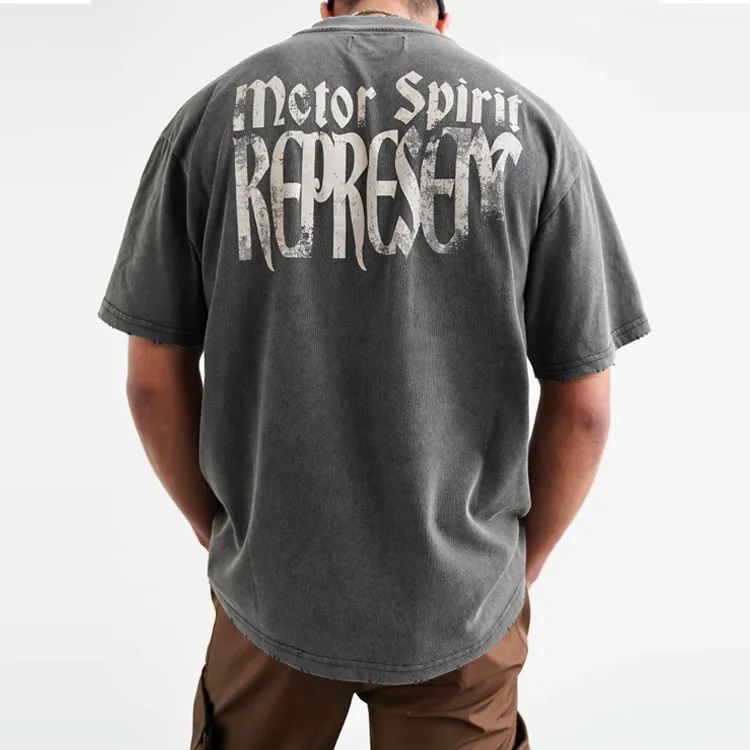 REPRESENT T-Shirts Men Vintage Gray-2