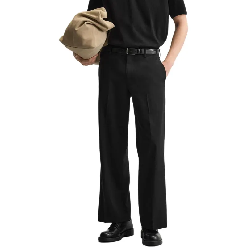 ZARA Casual Pants Men Black-4