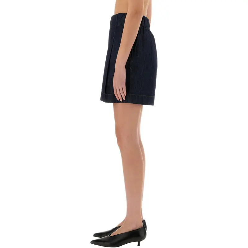 DRIES VAN NOTEN Denim Shorts Women's Blue-2