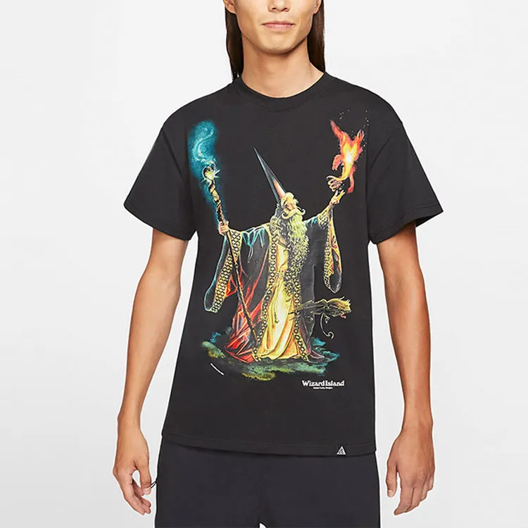 Nike T Shirts Men Black-2