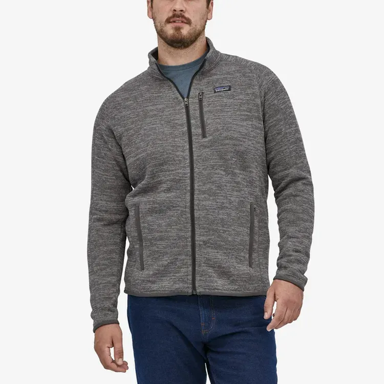 Patagonia Jacket Men's Heather Gray With Free Necklaces-2