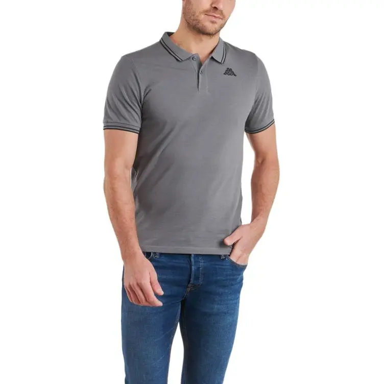Kappa Polo Shirts Men Gray-1