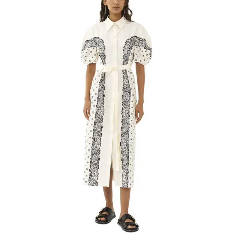 Chloé Bandana print Midi Shirt Dress-1