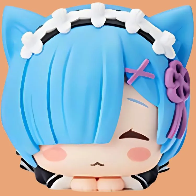 SEGA Rem Sega Re Zero Starting Life In Another World Rem Ram Echidna Cat Ear Pappa 5cm Bonus Gifts-2