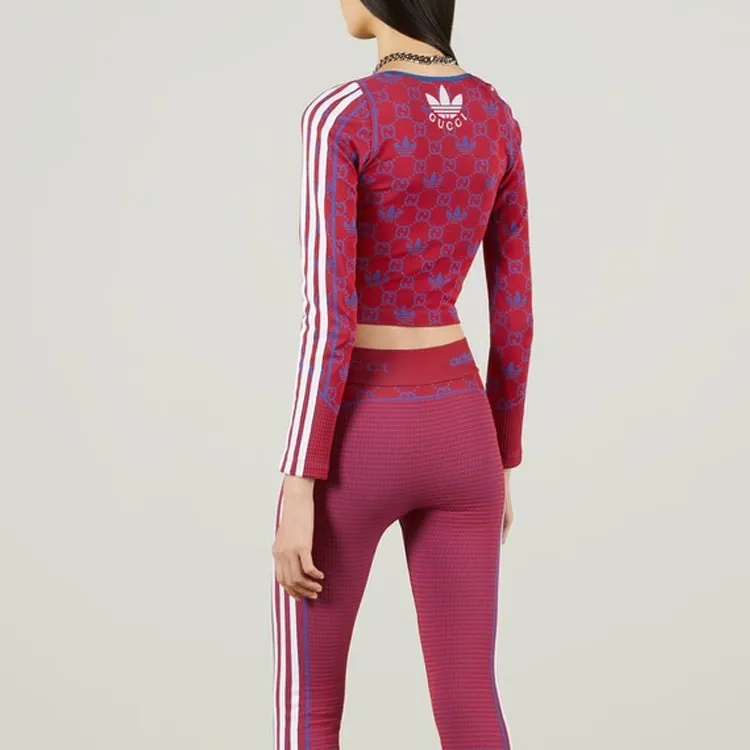 GUCCI x Adidas Originals Sweatshirt Women's Red-2