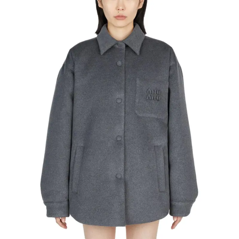 MIU MIU Jackets Coats Women's Gray-3