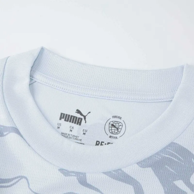 PUMA Set in Sleeve T Shirt Women's Silver Light Gray-2