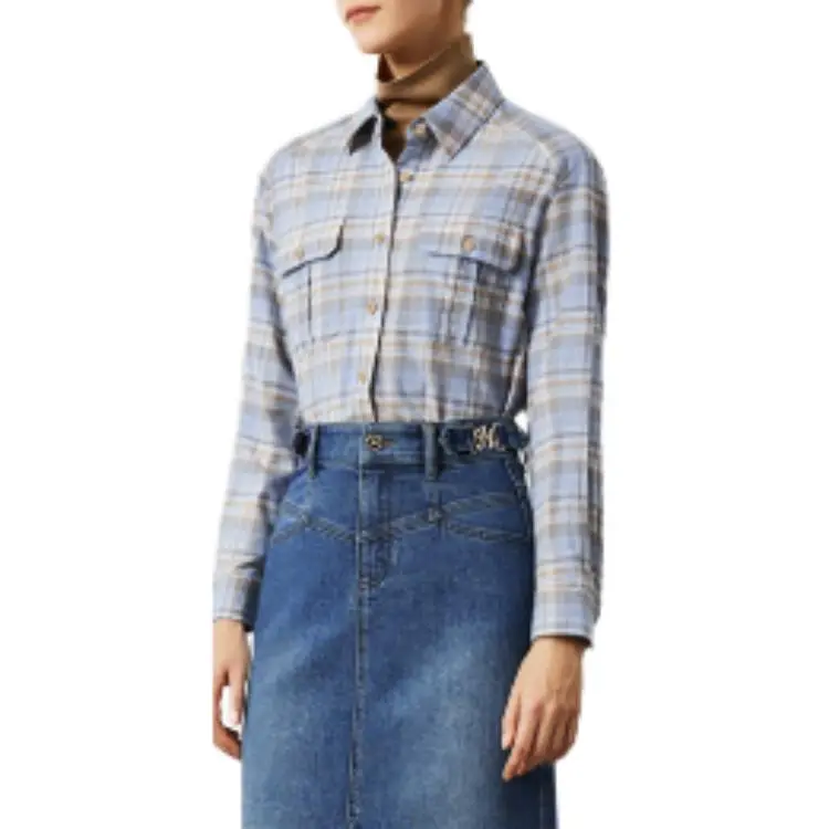 NAVIGARE Shirts Women's Glacier Blue Gray-2