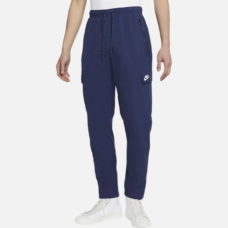 Nike Knitted Sports Pants Men's Navy Blue-3