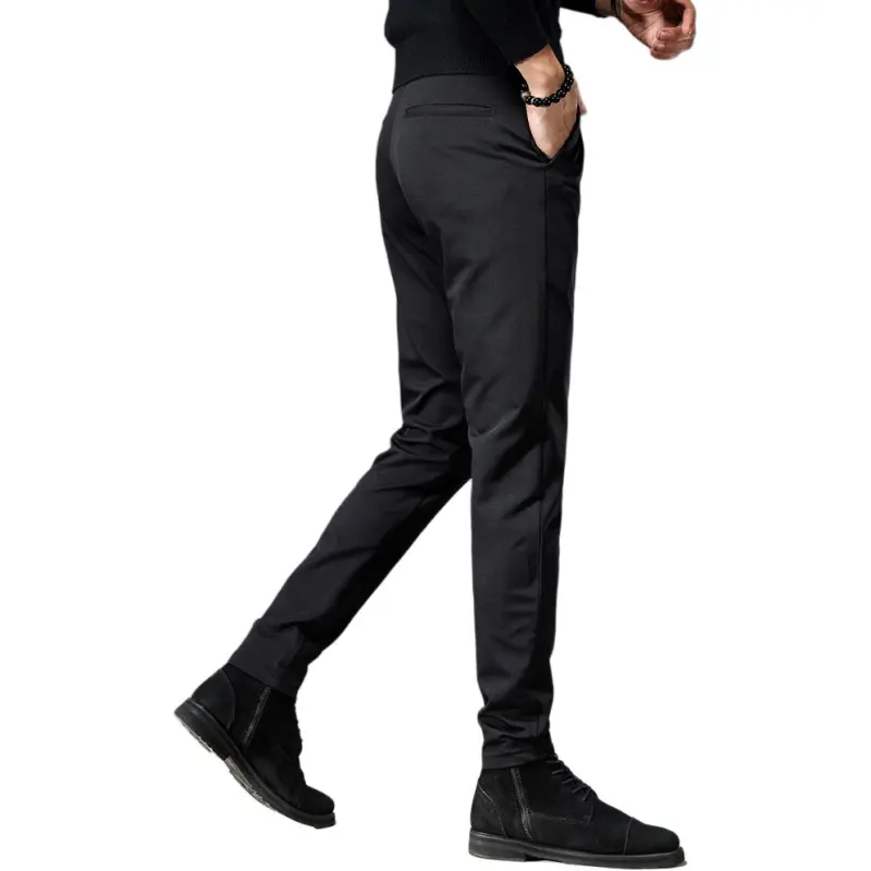Devanro Casual Pants Men's Black-2