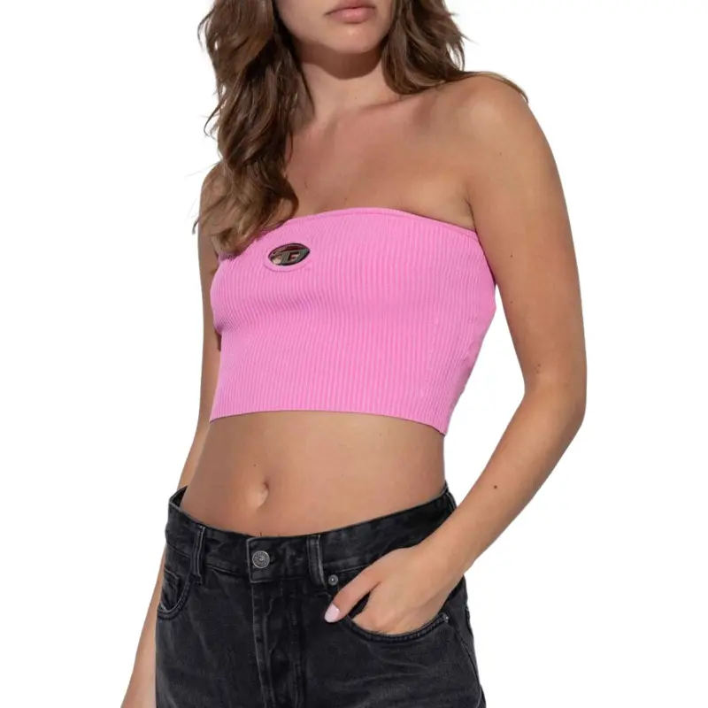 DIESEL M Clarksvillex Logo Plaque Tube Top-3