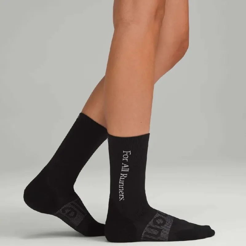 Lululemon Power Stride FW24 Mid-Calf Socks Women's 1 Pack Black-1