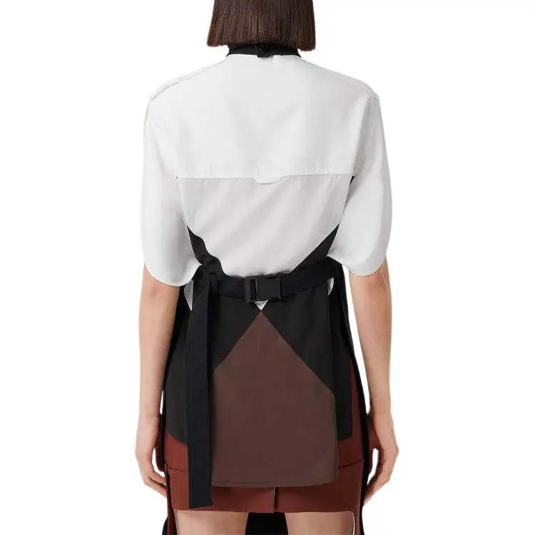 Burberry Funnel neck Silk Bib Dress-3
