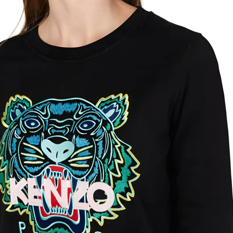 KENZO Long Sleeved Dresses Women's Black-4