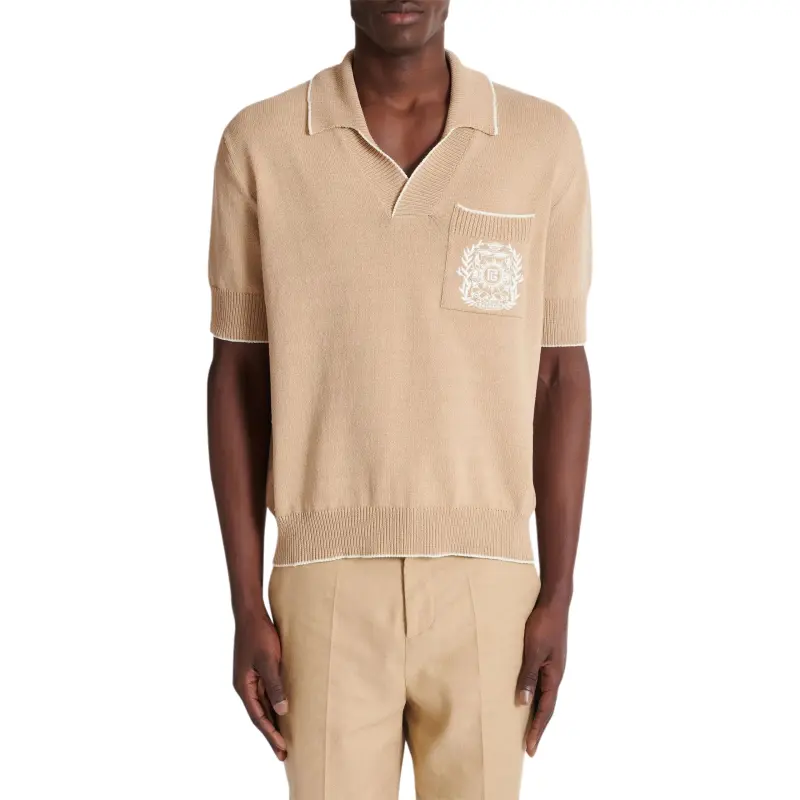 BALMAIN Embroidered Polo Shirt-1