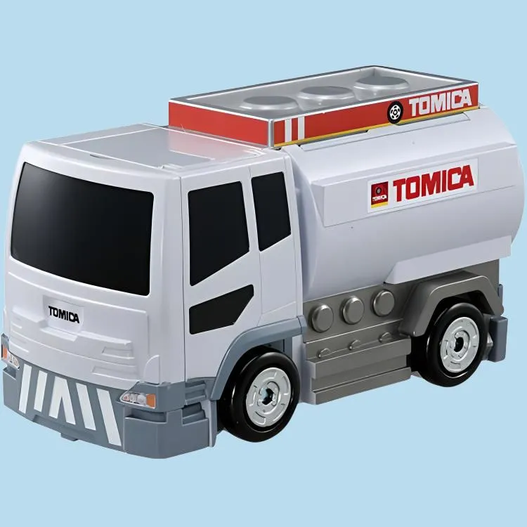 TAKARA TOMY Deformed Gas Station, Fuel Tank Truck Assembled Models-3