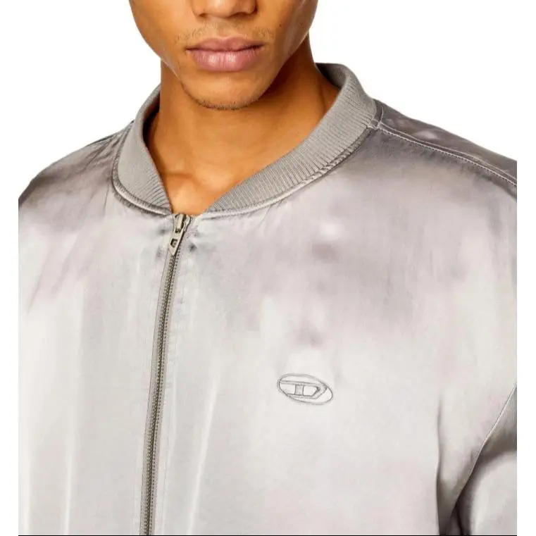 DIESEL Jackets Coats Men's Silver Gray-4