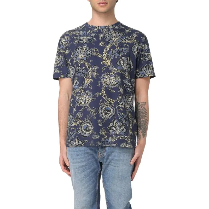 ETRO Floral Printed Crewneck T Shirt-3