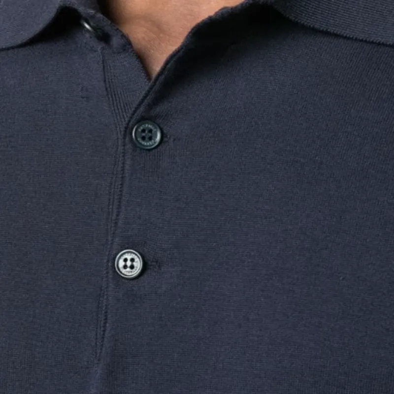 Brunello Cucinelli Short Sleeved Buttoned Polo Shirt-5