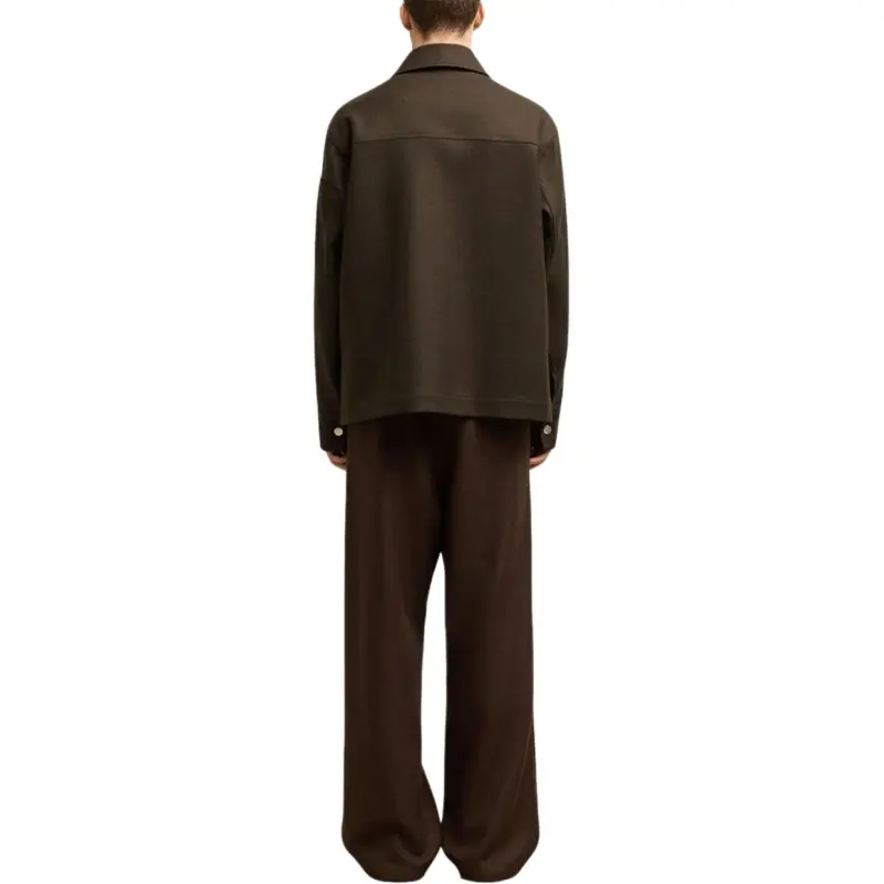 AMIPARIS Button up Wool Shirt Jacket-4