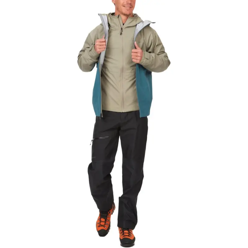 Marmot Waterproof And Windproof Windbreaker Jacket Men's Vetiver/Moon River-2