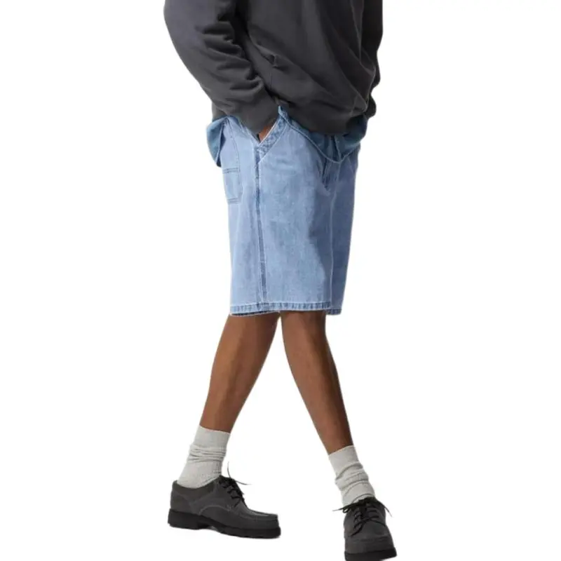 UNIQLO Denim Shorts Unisex Lake Blue-2