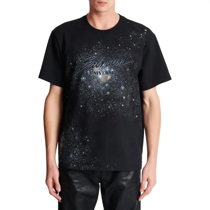 BALMAIN Universe & Stars T shirt-2