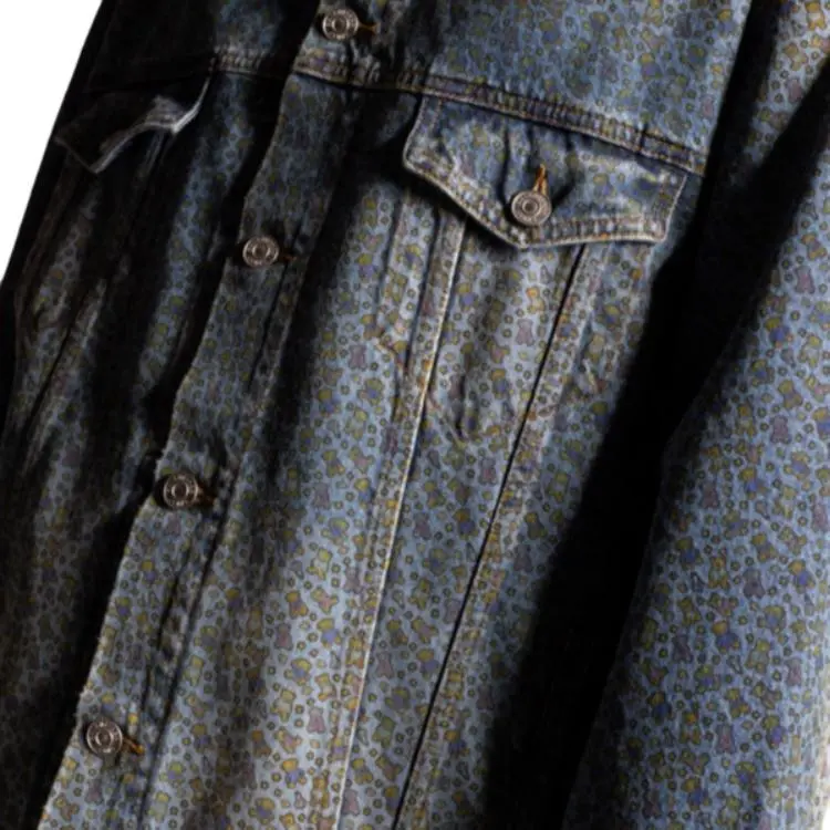 Balenciaga SS23 Denim Jacket Loose Fit Style Men's Blue-3