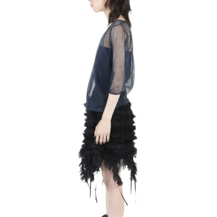 Yohji Yamamoto Regular T Shirt Women's Marine-3