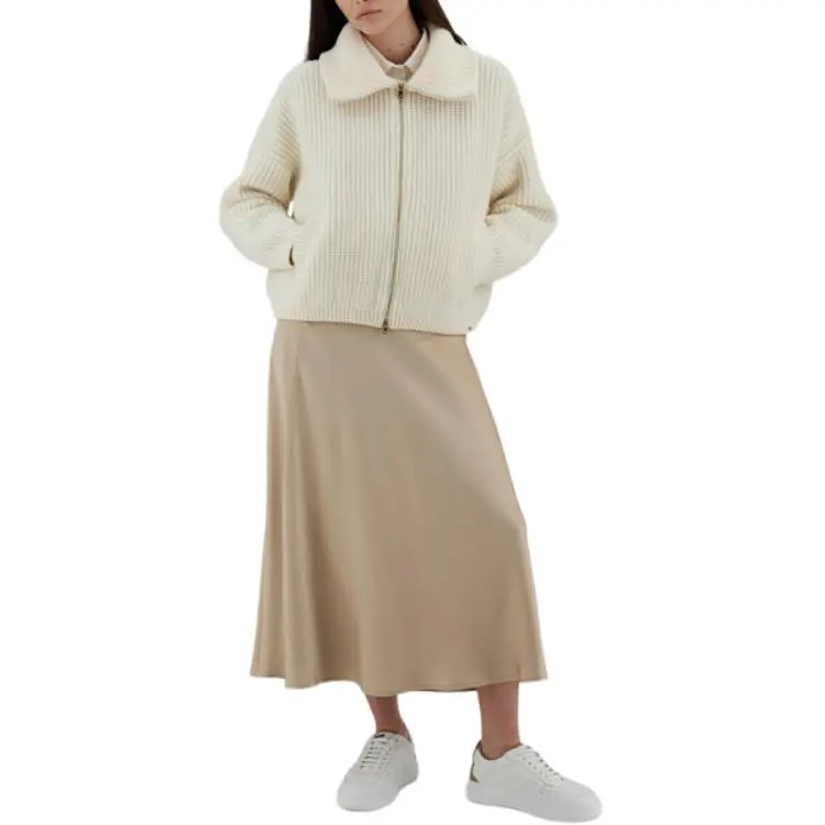 HERNO Stand Up Collar Zipped Cardigan-2