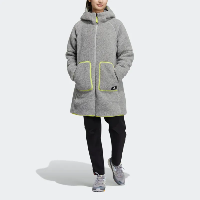 Adidas Puffer Jacket Women's Gray-2