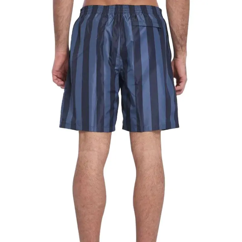 FENDI Striped Drawstring Swim Shorts-3