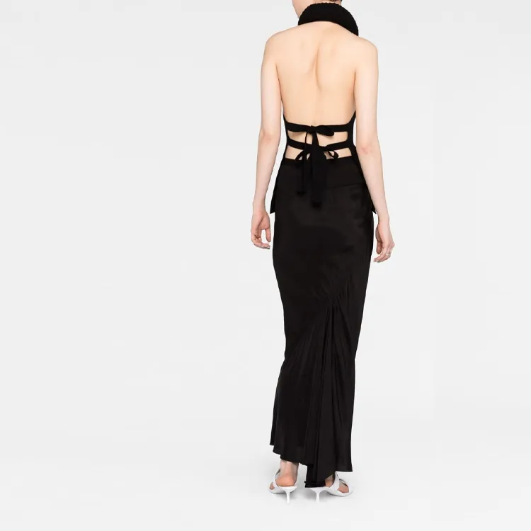 OFF WHITE Tubular Open Back Halterneck Top-3