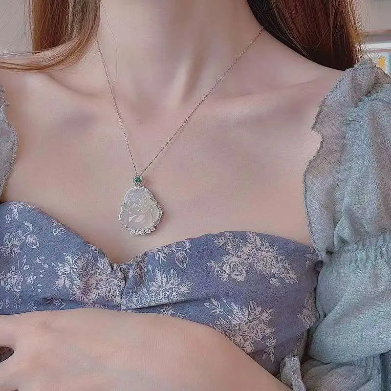 Grace Chalcedony Necklaces Women's-6