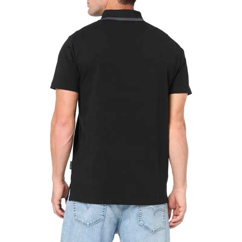 ARMANI EXCHANGEAE SS24 Polo Shirt Men's Black-3