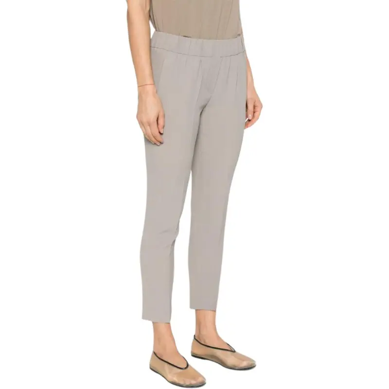 Brunello Cucinelli Pleat Detailed Cropped Trousers-3