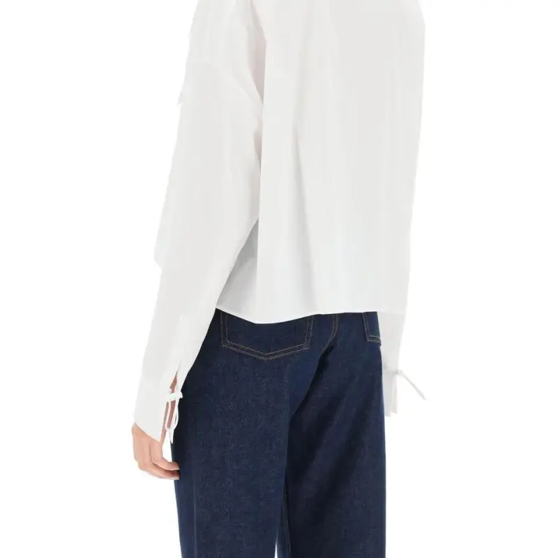 FENDI Crop Tops Women's White-5