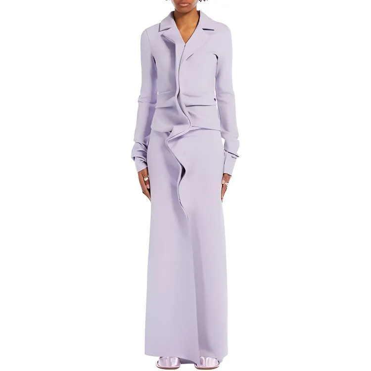 SportMa Long Sleeved Dress Women's Purple-1