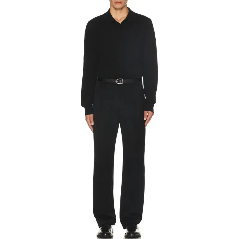 Burberry Polo Shirts Men Black-4