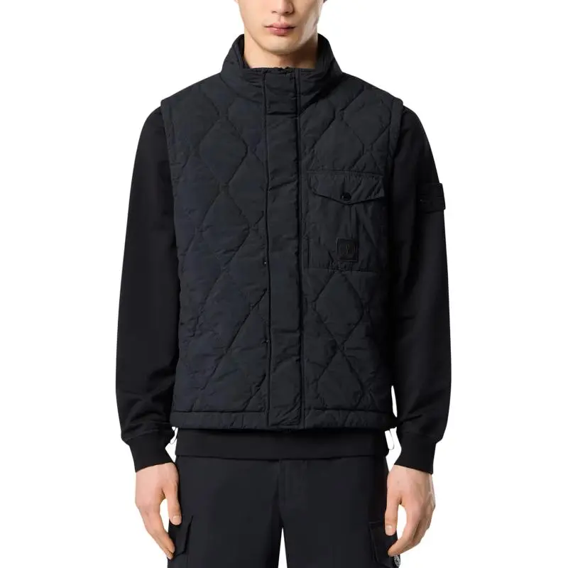 STONE ISLAND Ghost Collection Vests Men Black-2