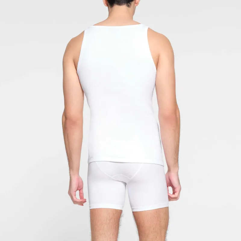 SKIMS Tank Top Men's 3 Pack CHALK/Chalk-3