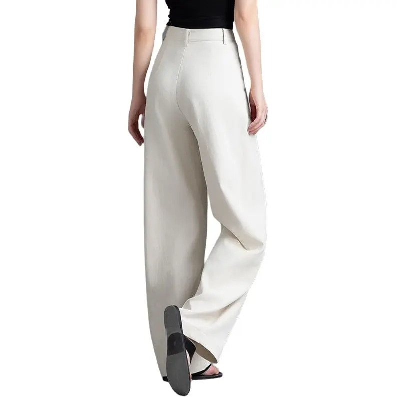 You Cow Me Pants Casual Pants Women's Ecru-1