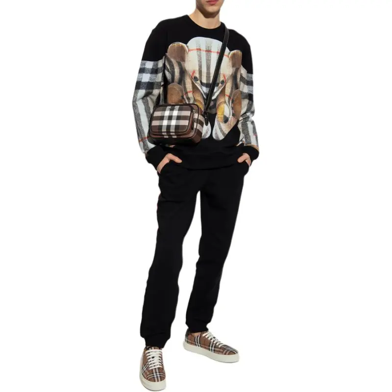 Burberry Sweatshirts Men Black-2