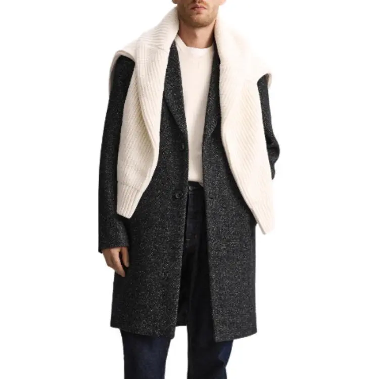 ZARA Coats Men Gray-2