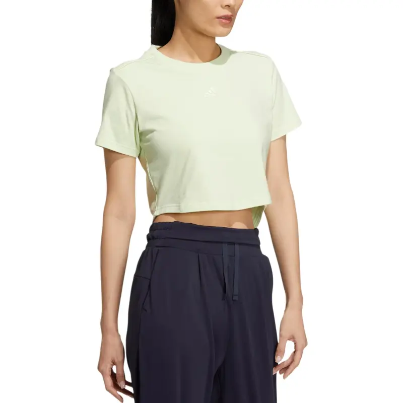 Adidas Regular T Shirt Women's Lime Green-3