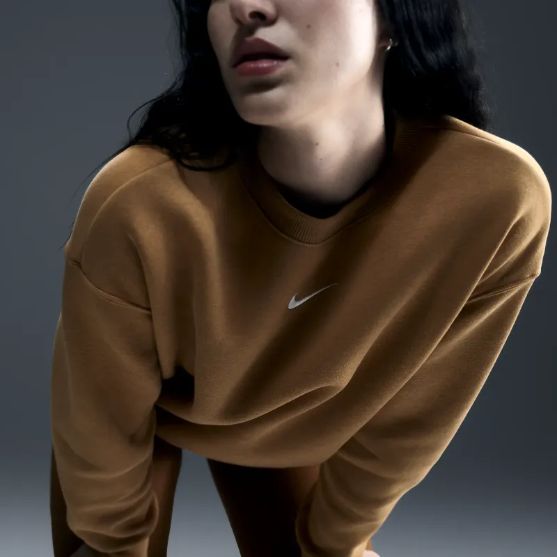 Nike Sportswear Phoenix Fleece Sweatshirt Women's Linen Brown-4