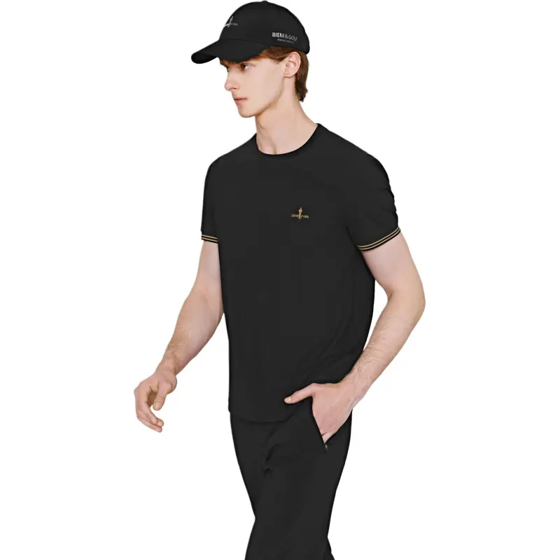 Biyin Leufen Casual Pants Men's 07 Black-3