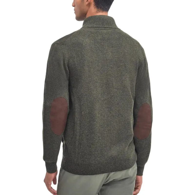 BARBOUR Logo Patch Button-Up Cardigan-3