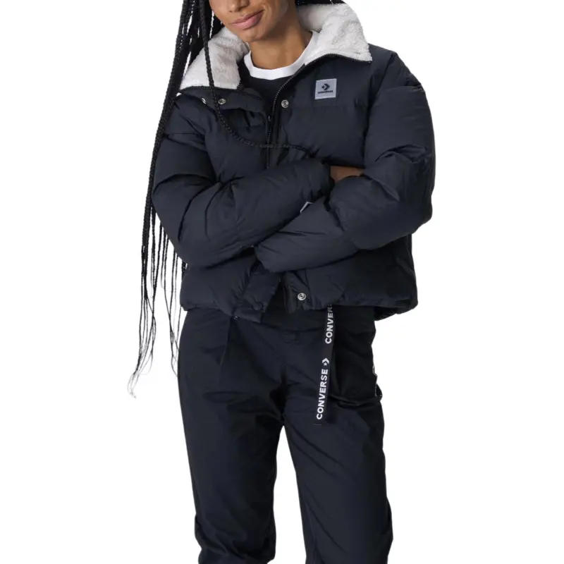 Converse Down Jacket Women's Black-2
