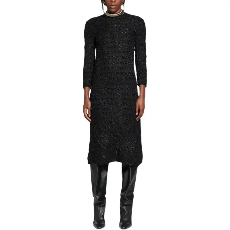 Balenciaga Tweed Button back Dress-1